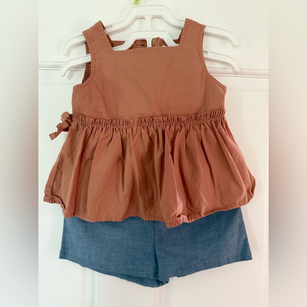 Kids Grayson Collective Matching Set in Rust and Blue